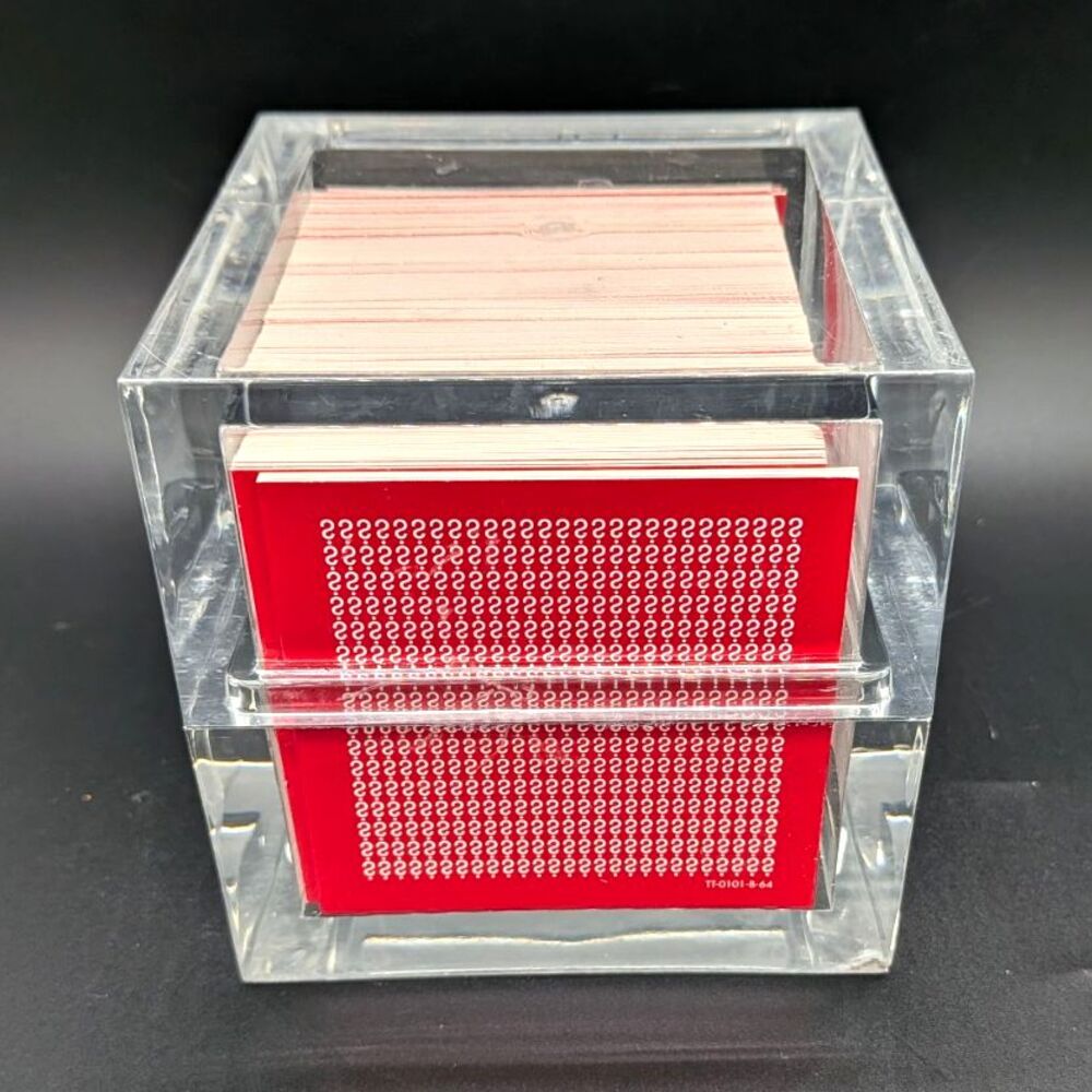 TableTopics Original Conversation Starter Card Game, Clear Acrylic Box